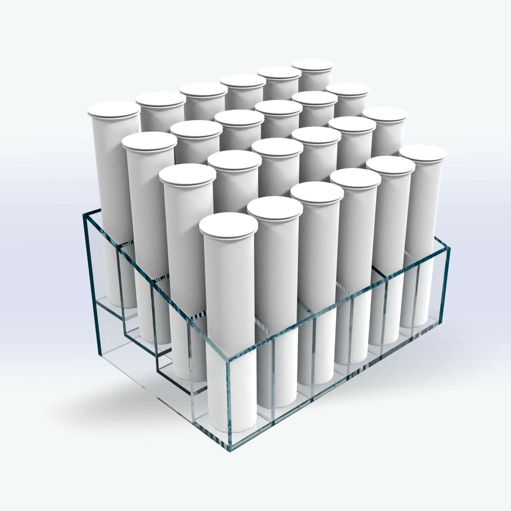 24-Tube Preroll Display Showcase - SeattleDesignLab
