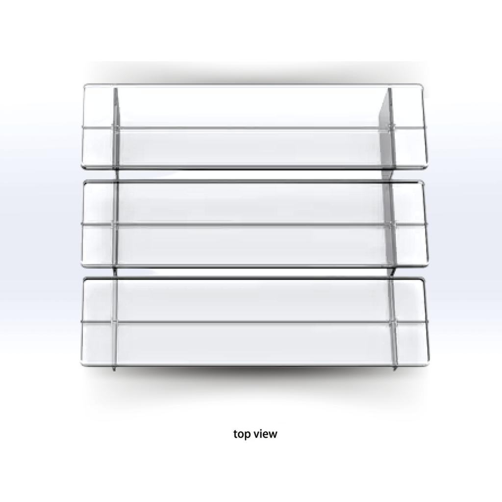 3-TIER CLEAR PLEXI PEDESTAL DISPLAY - SeattleDesignLab