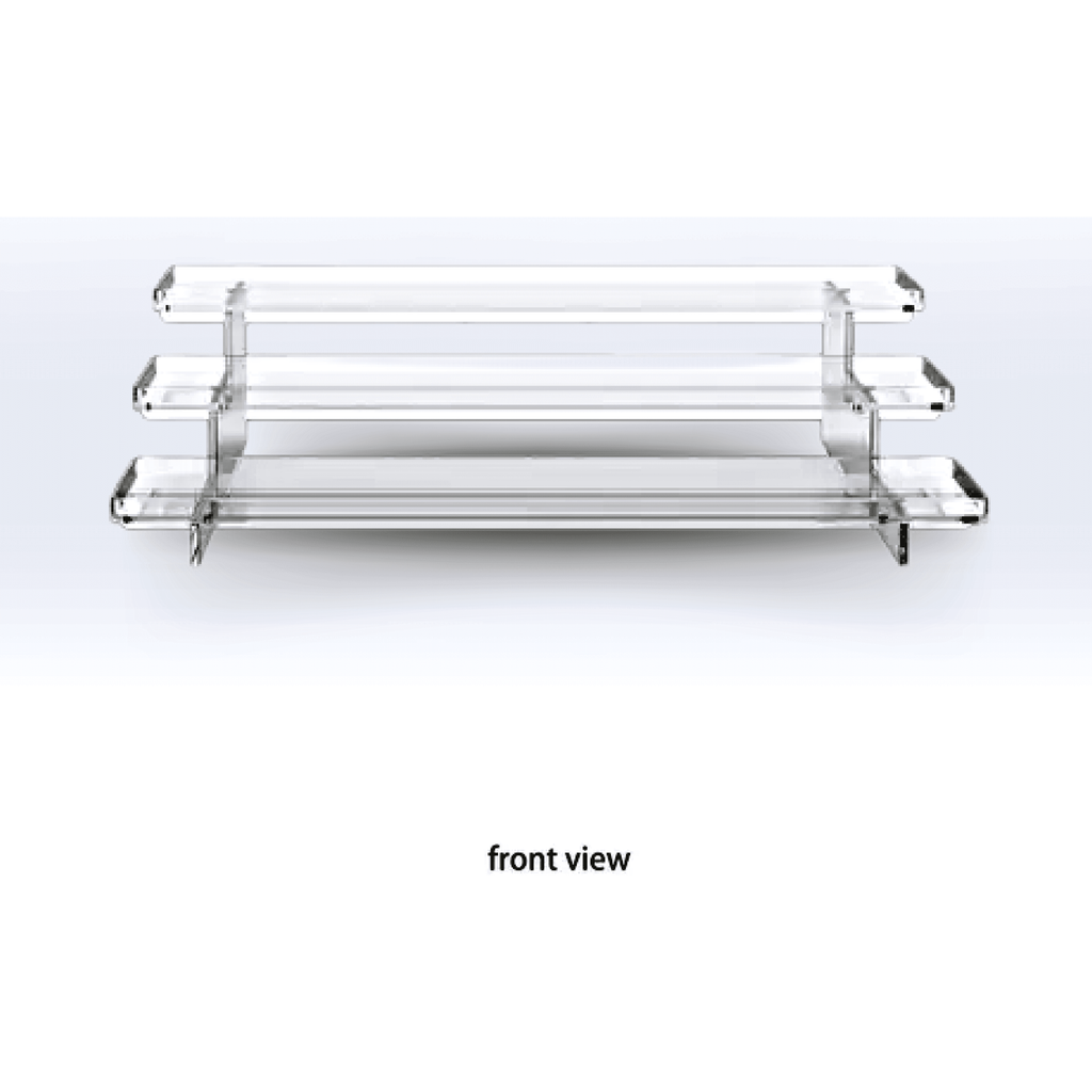 3-TIER CLEAR PLEXI PEDESTAL DISPLAY - SeattleDesignLab