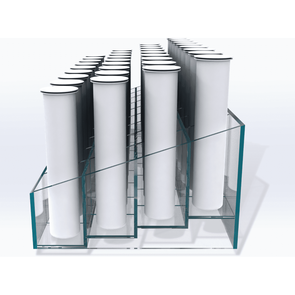 32-Tube Acrylic Pre-roll Step Display - SeattleDesignLab