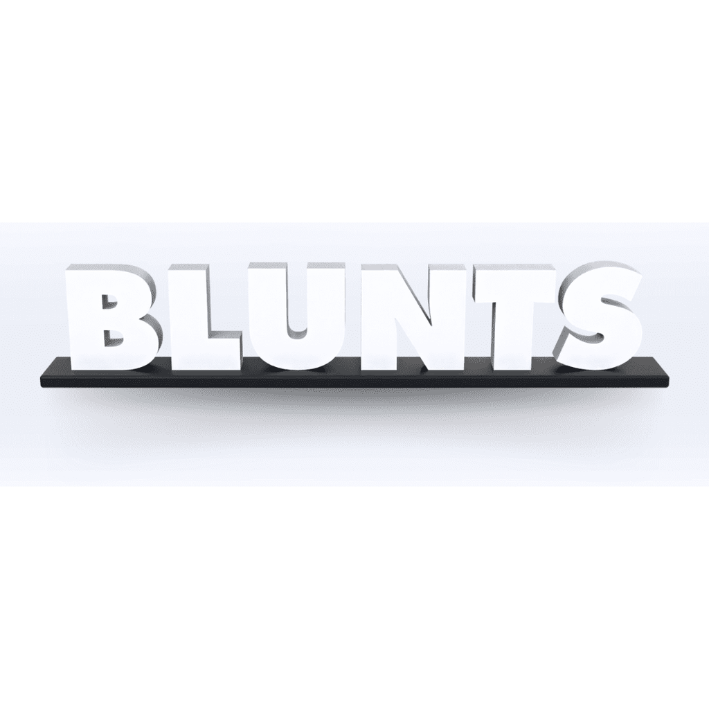 Acrylic Blunts Pedestal Sign - SeattleDesignLab