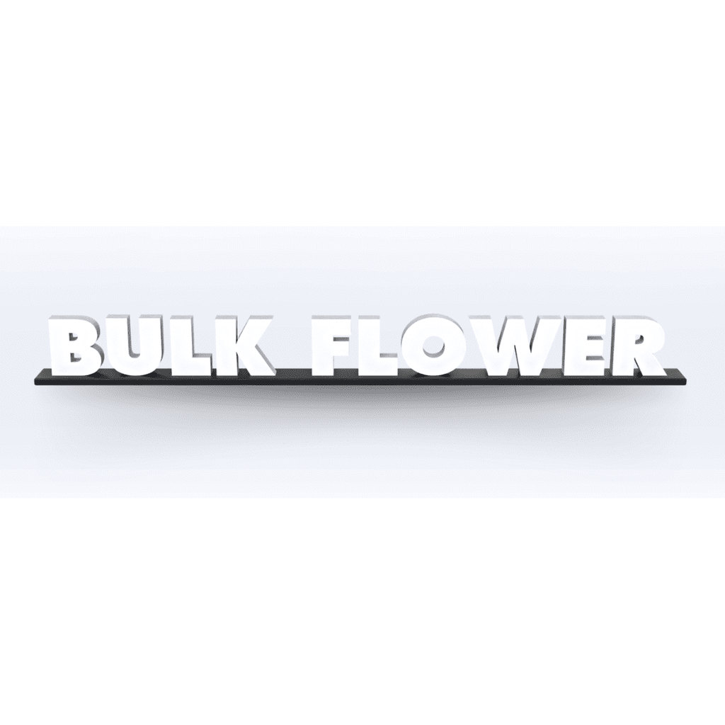Acrylic Bulk Flower Pedestal Sign - SeattleDesignLab