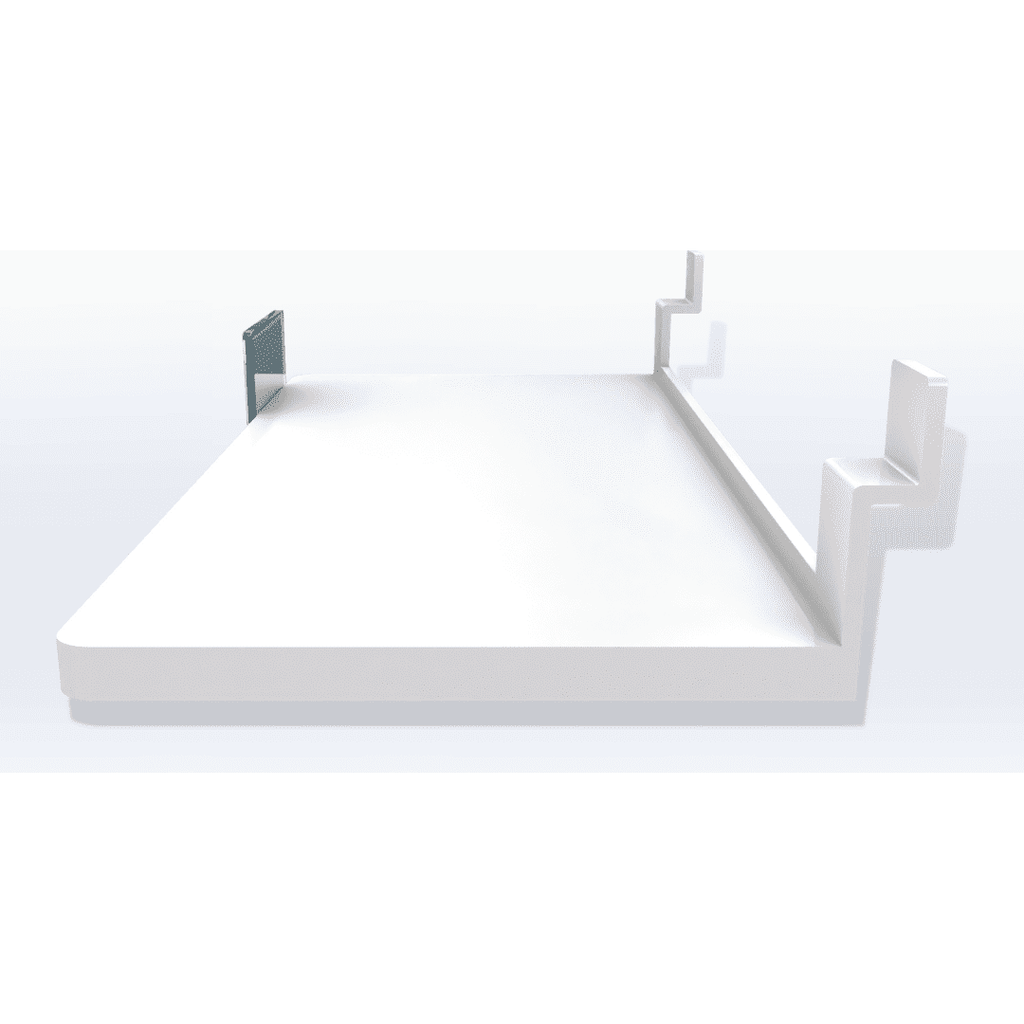 Acrylic Multi-Product Slat-wall Shelf - SeattleDesignLab