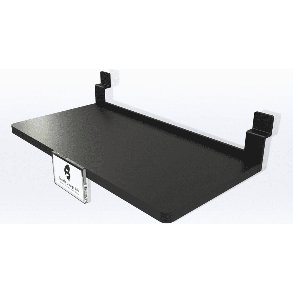 Acrylic Multi-Product Slat-wall Shelf - SeattleDesignLab