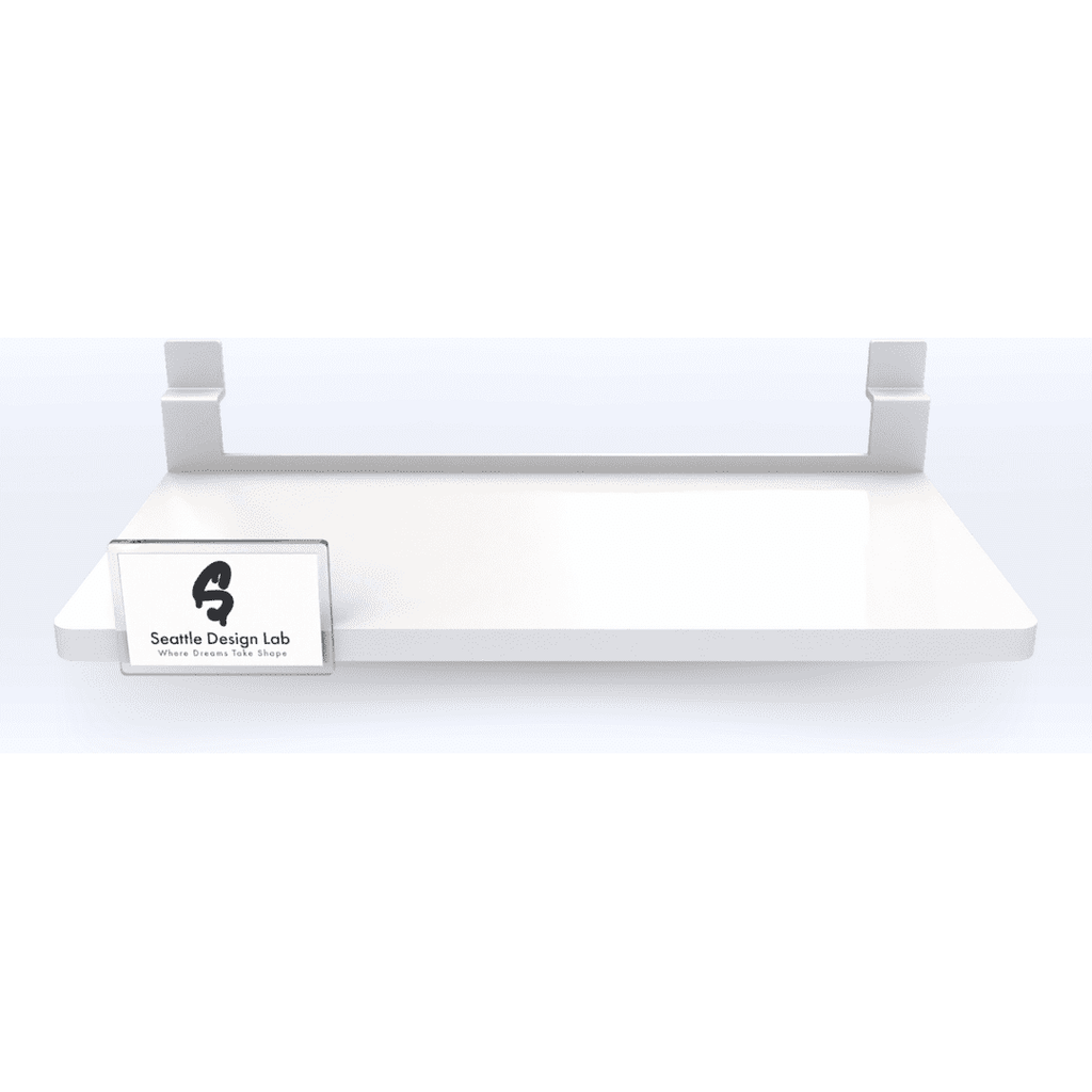 Acrylic Multi-Product Slat-wall Shelf - SeattleDesignLab