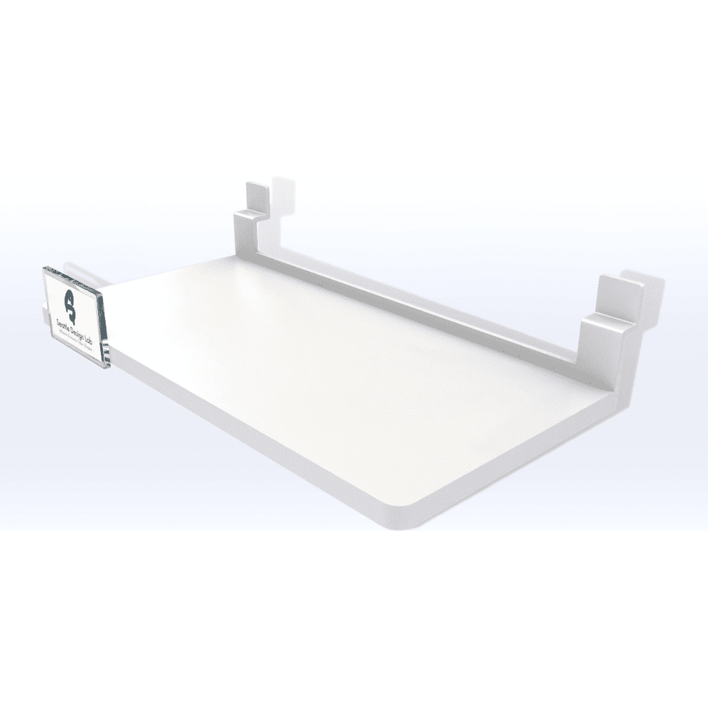 Acrylic Multi-Product Slat-wall Shelf - SeattleDesignLab