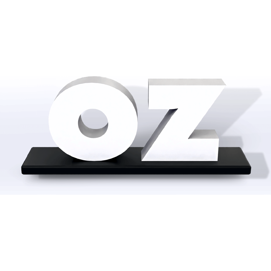 Acrylic Ounce Pedestal Sign - SeattleDesignLab