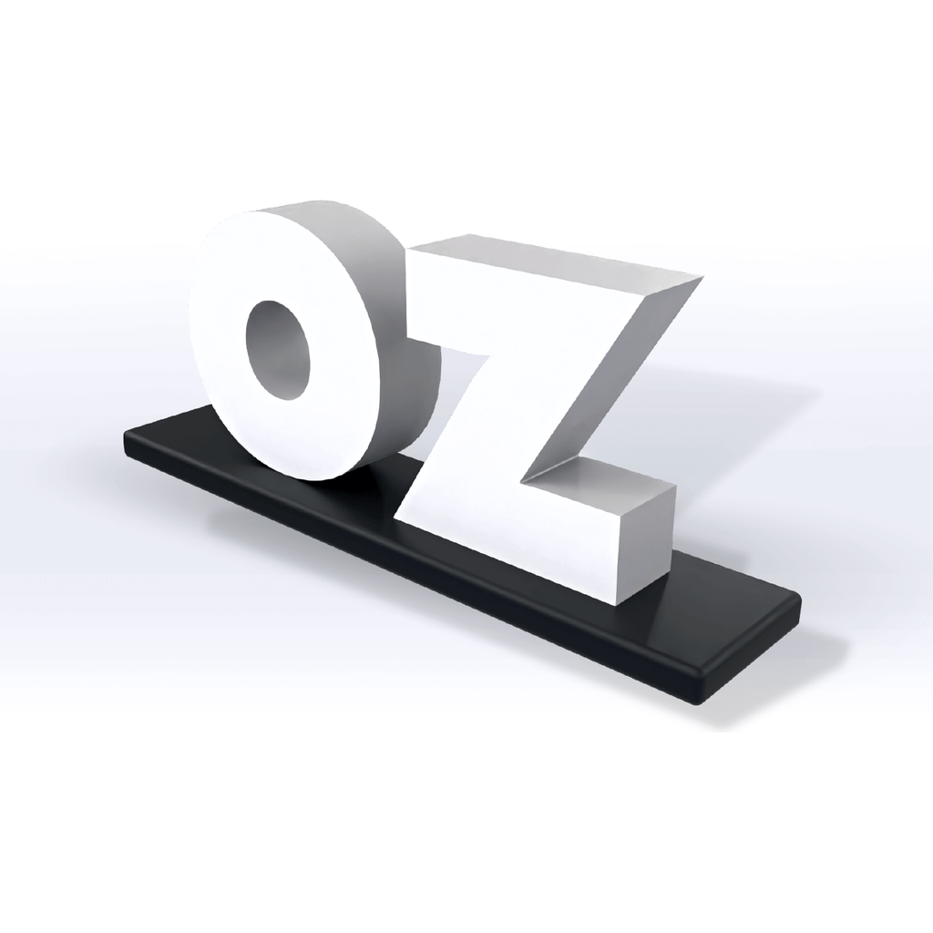 Acrylic Ounce Pedestal Sign - SeattleDesignLab