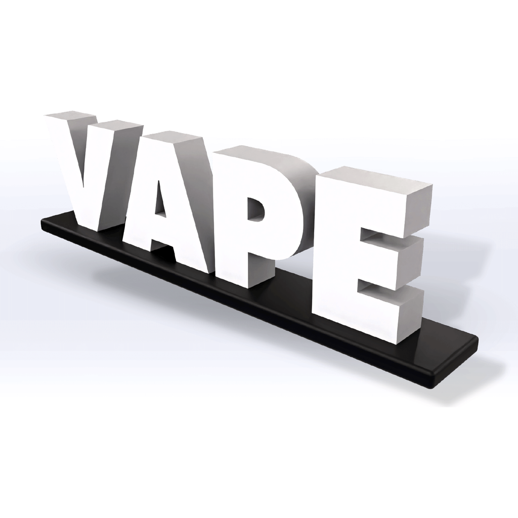 Acrylic Vape Pedestal Sign - SeattleDesignLab