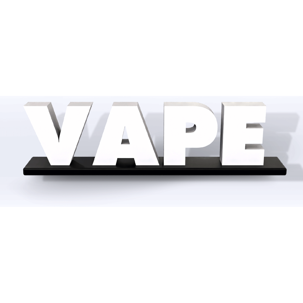 Acrylic Vape Pedestal Sign - SeattleDesignLab
