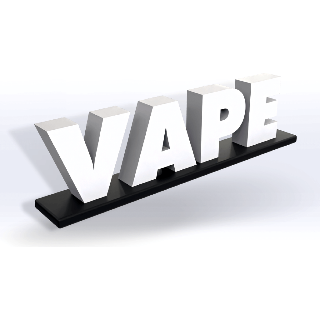 Acrylic Vape Pedestal Sign - SeattleDesignLab