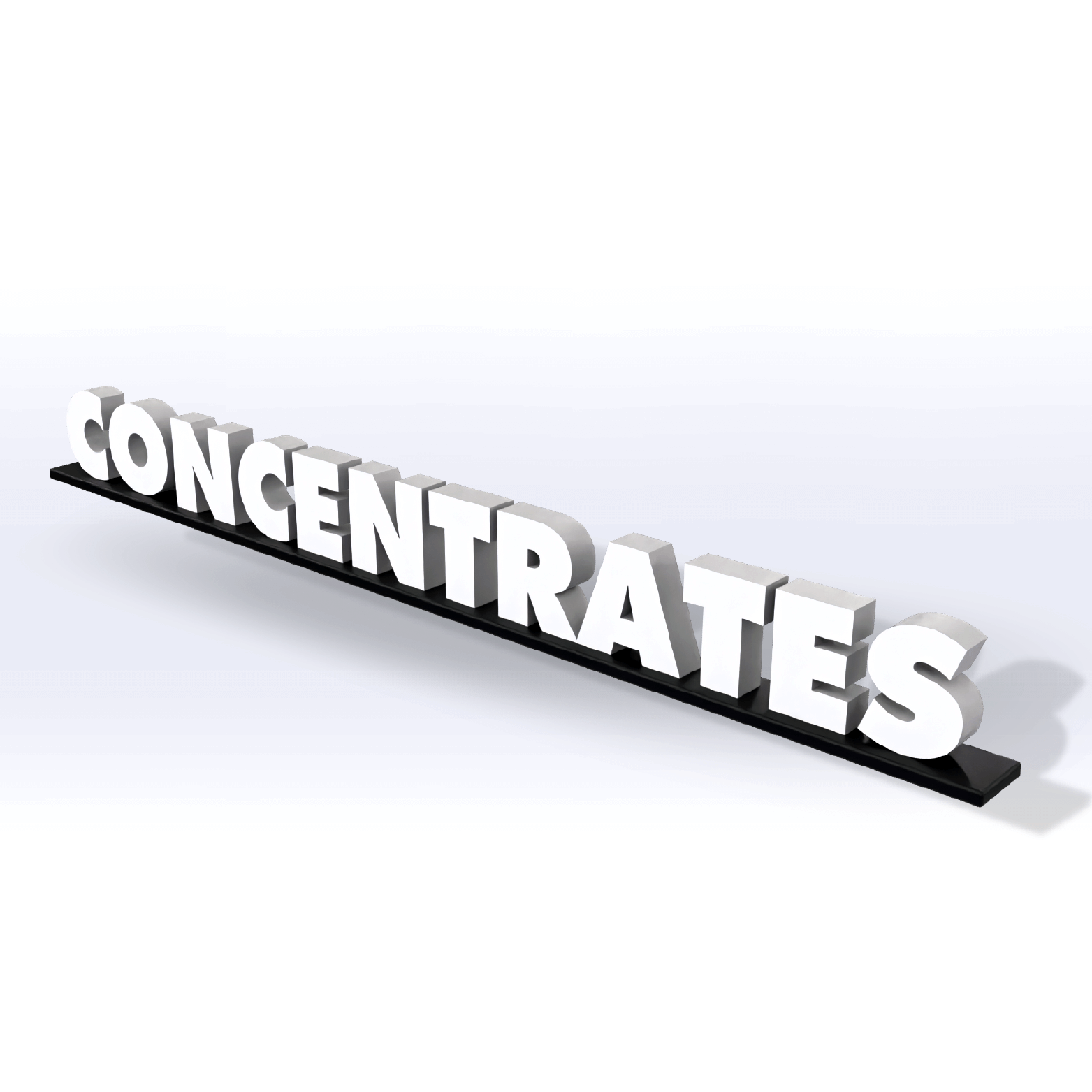 Concentrate Sign SIGNS | ACRYLIC CONCENTRATES SIGN – SeattleDesignLab