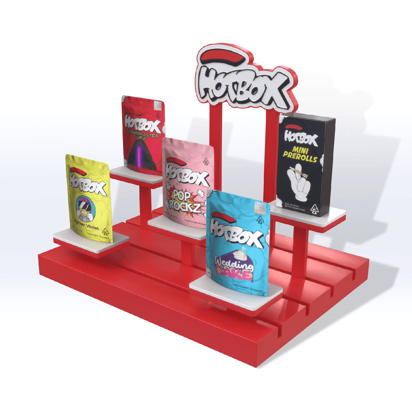 CUSTOM ACRYLIC MULTI-LEVEL DISPLAY – SeattleDesignLab