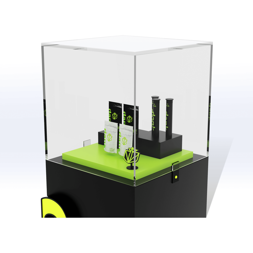 Custom Acrylic Pedestal Display Stand with Cover - SeattleDesignLab