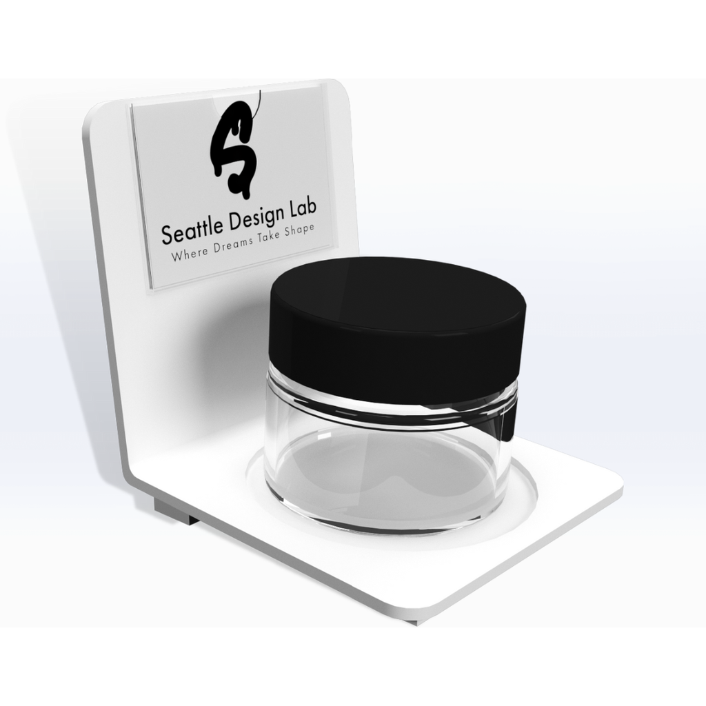 Dispensary Flower Jar Showcase Display - SeattleDesignLab