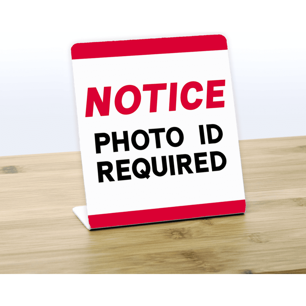 SIGN | Acrylic ID Check Sign [PACK OF 3] - SeattleDesignLab