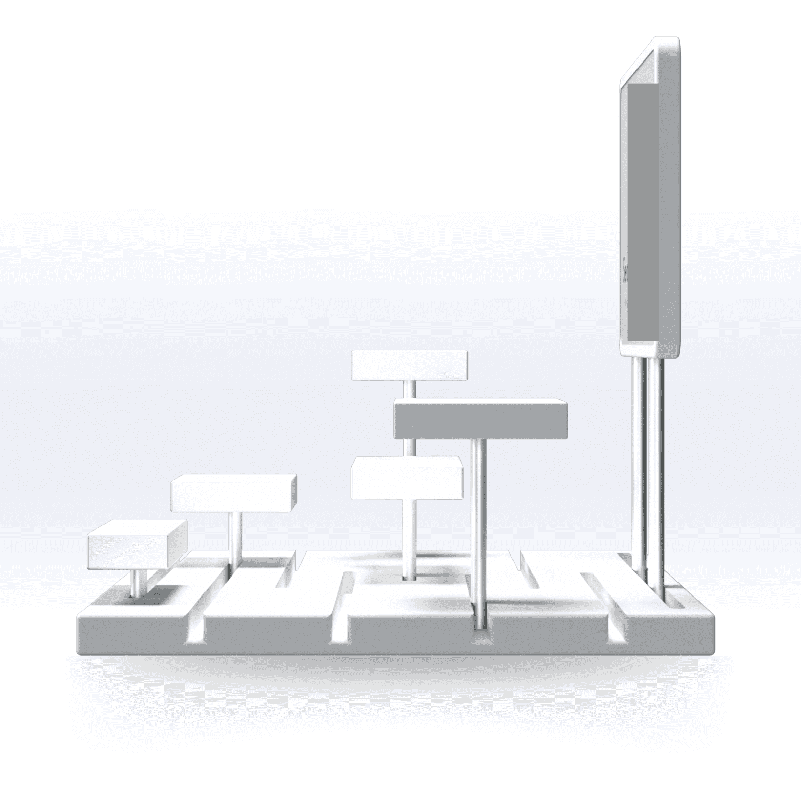 CUSTOM MULTI-LEVEL DISPENSARY DISPLAY β SeattleDesignLab