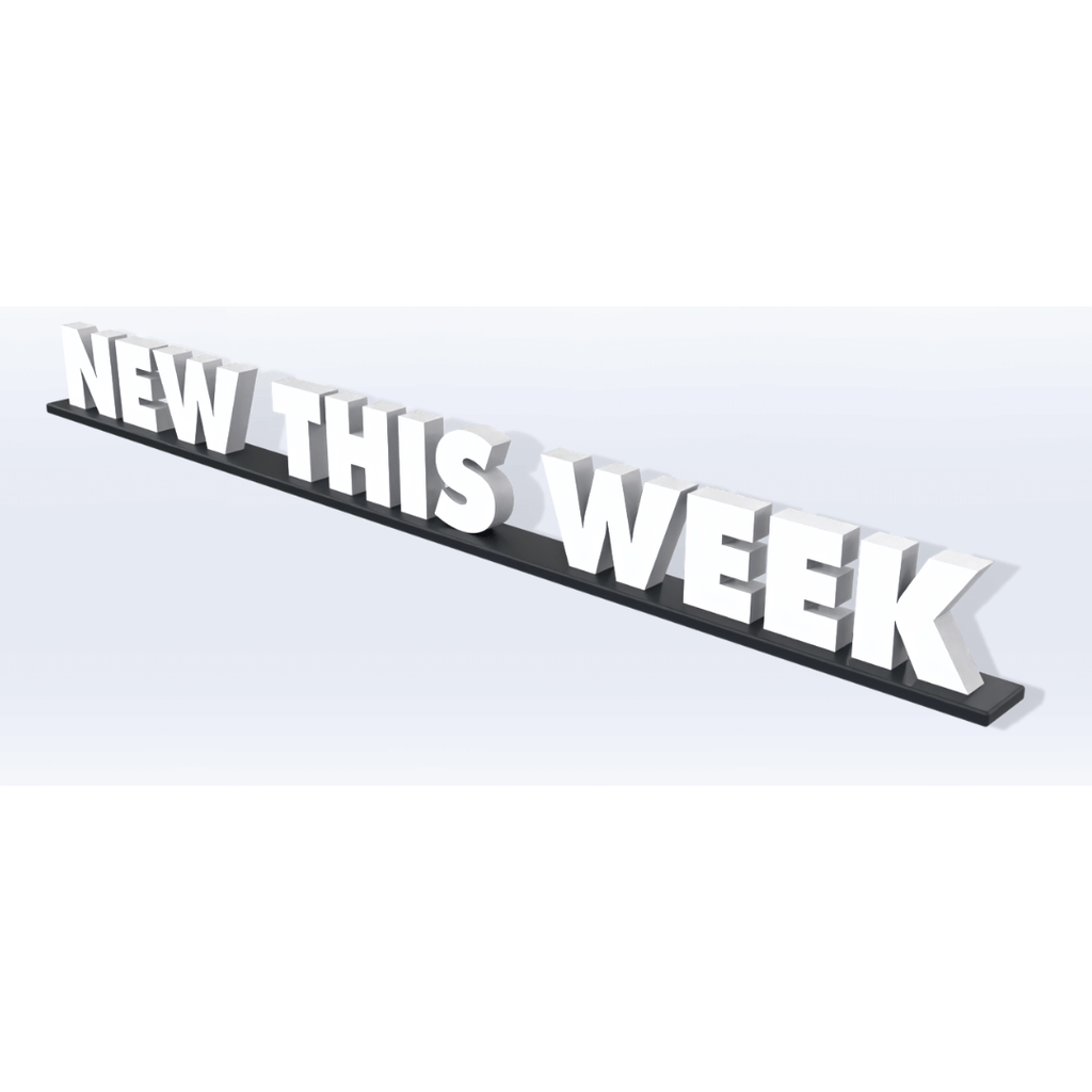 Acrylic New This Week Pedestal Sign - SeattleDesignLab