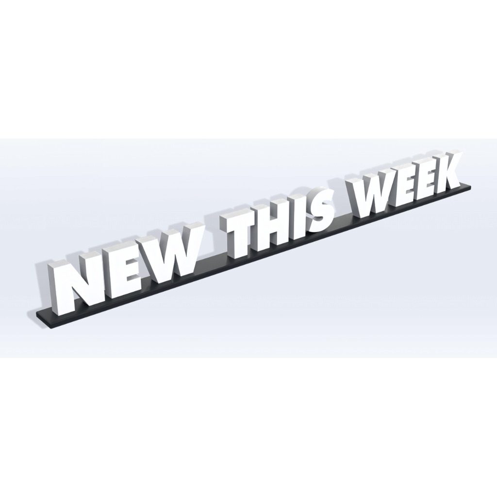 Acrylic New This Week Pedestal Sign - SeattleDesignLab