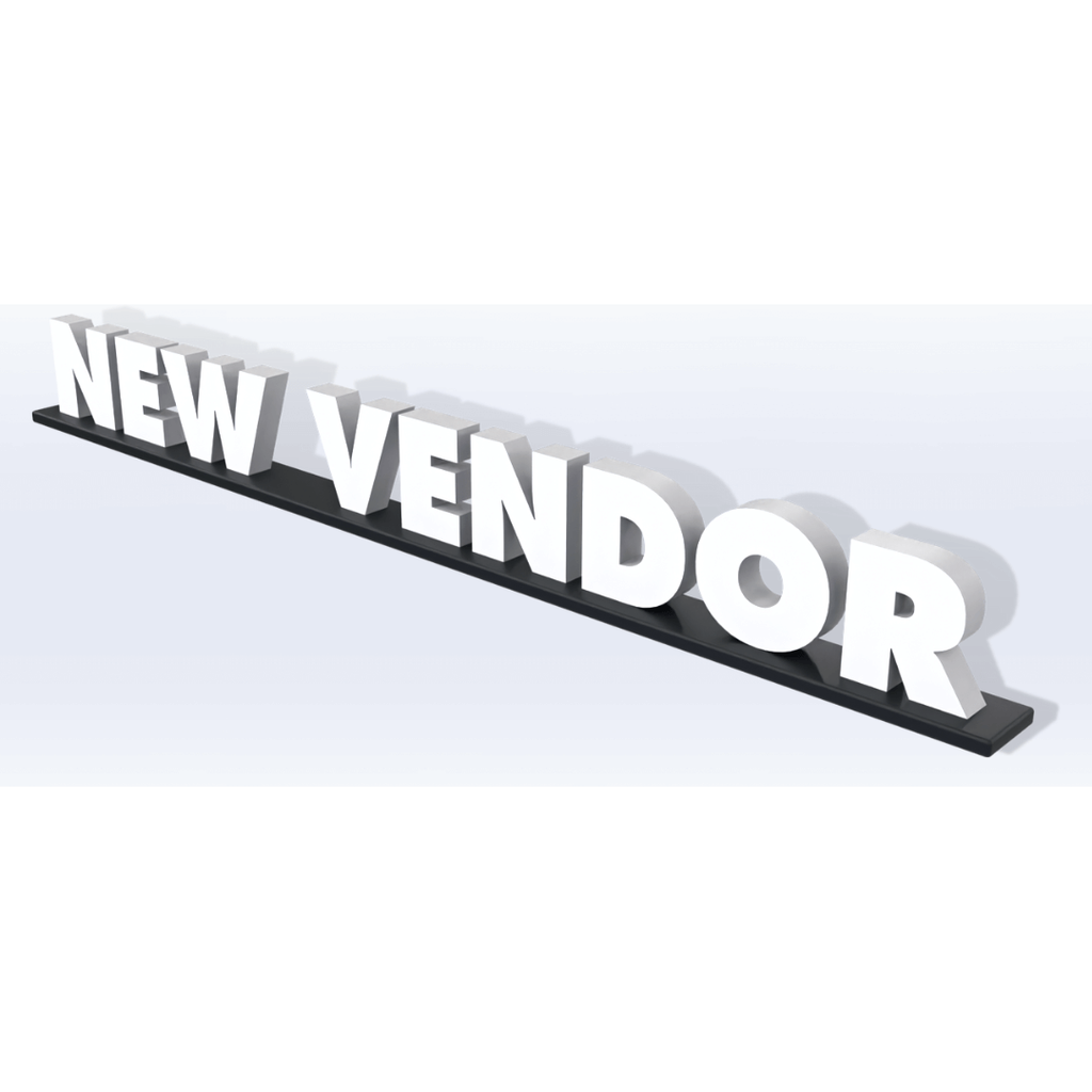 Acrylic New Vendor Pedestal Sign - SeattleDesignLab
