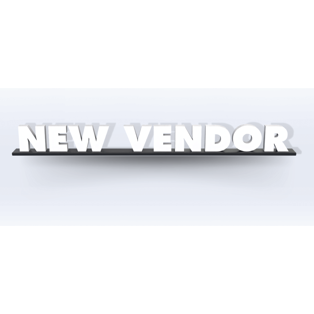 Acrylic New Vendor Pedestal Sign - SeattleDesignLab