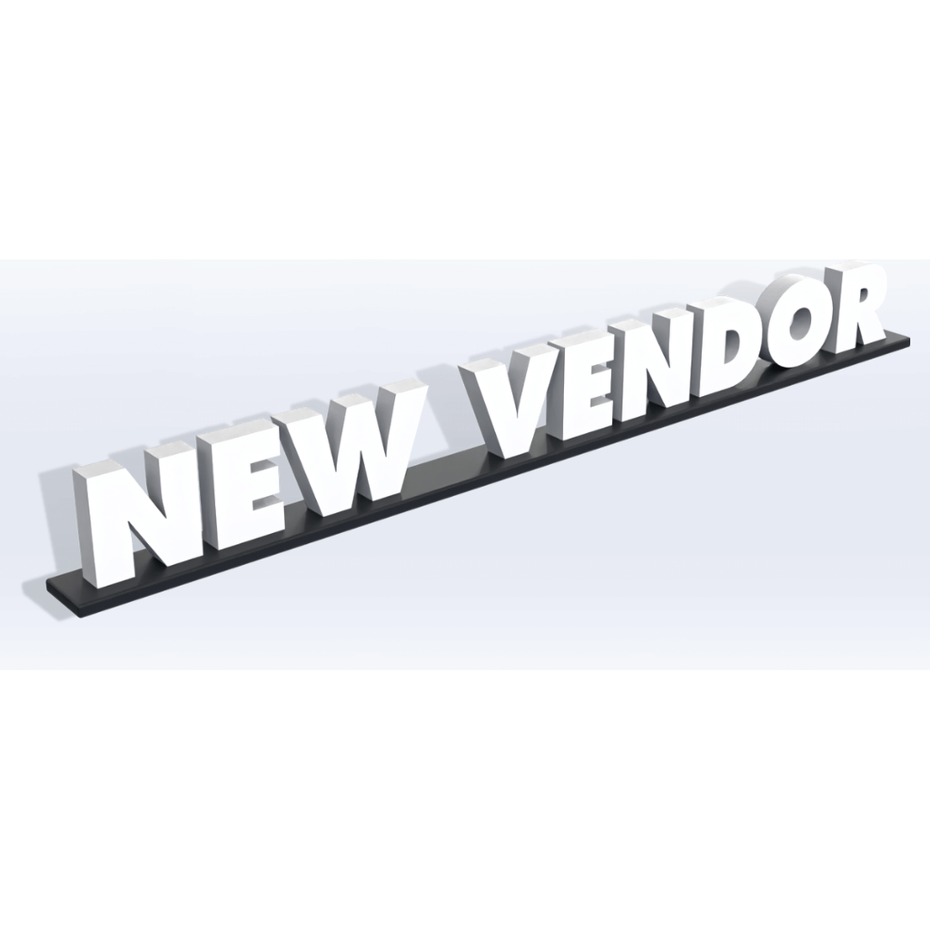 Acrylic New Vendor Pedestal Sign - SeattleDesignLab