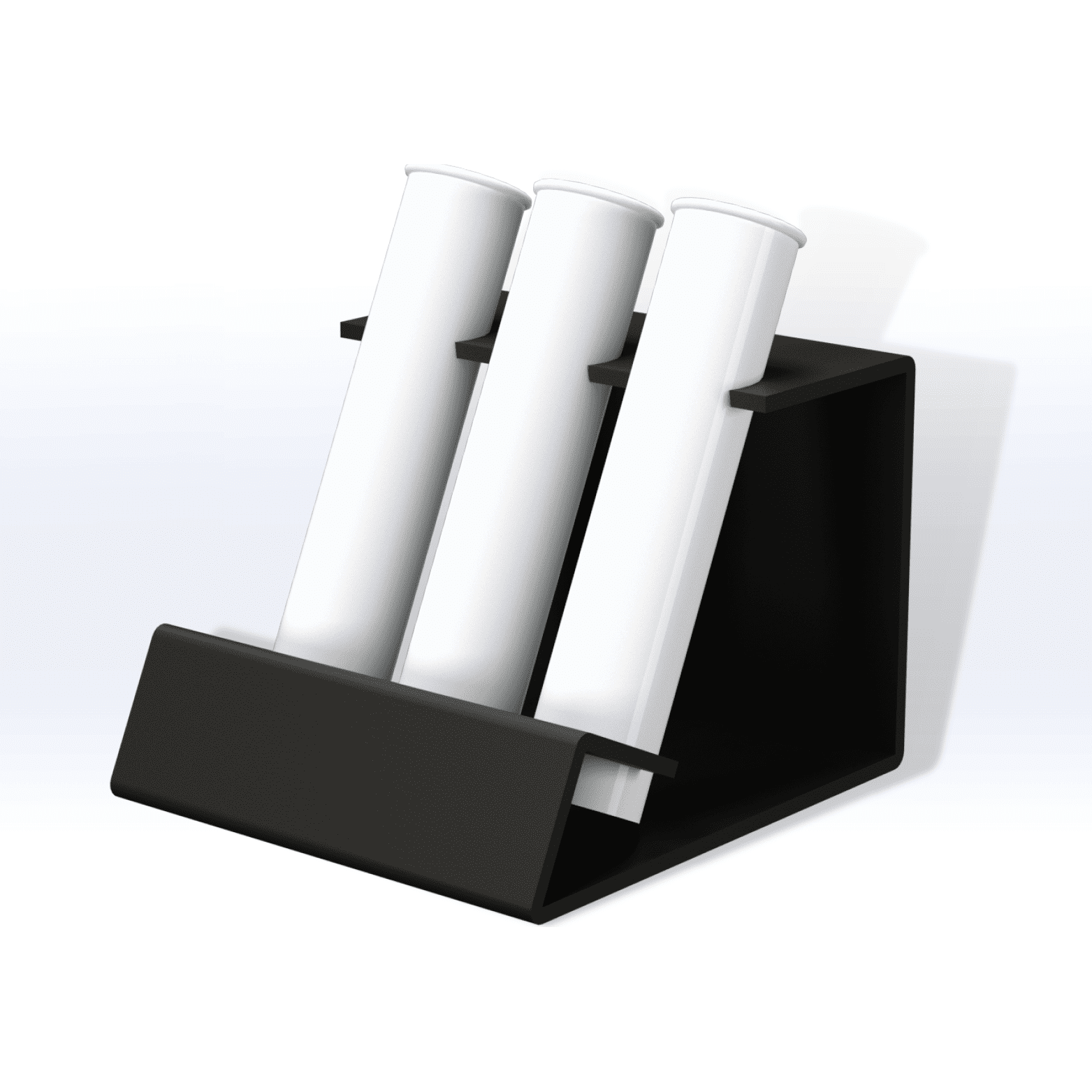 ACRYLIC 12-TUBE PROP DISPLAY – SeattleDesignLab