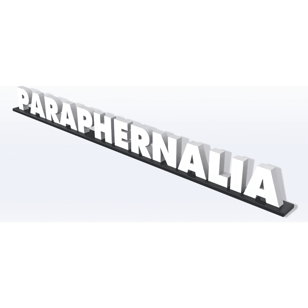 Acrylic Paraphernalia Pedestal Sign - SeattleDesignLab