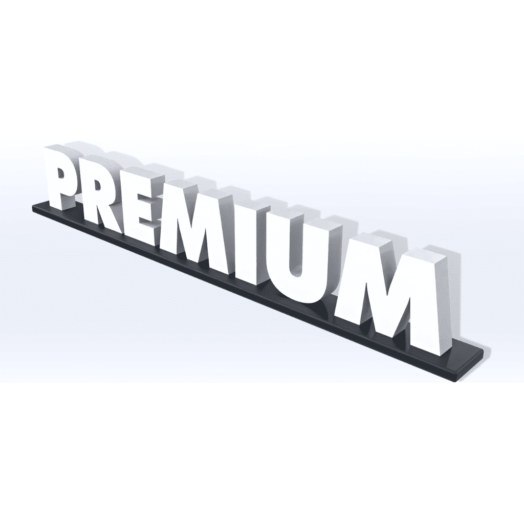 SIGN | Acrylic Premium Pedestal Sign - SeattleDesignLab