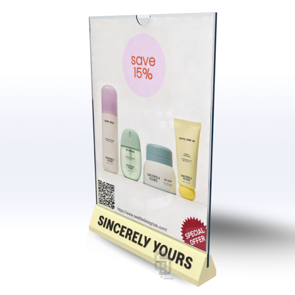 SAMPLE | CUSTOM SIGN HOLDER