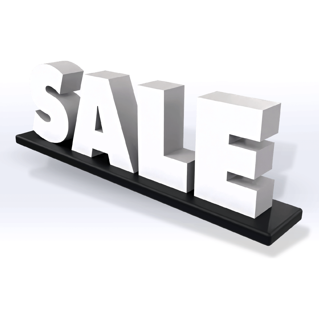 Acrylic Sale Pedestal Sign - SeattleDesignLab
