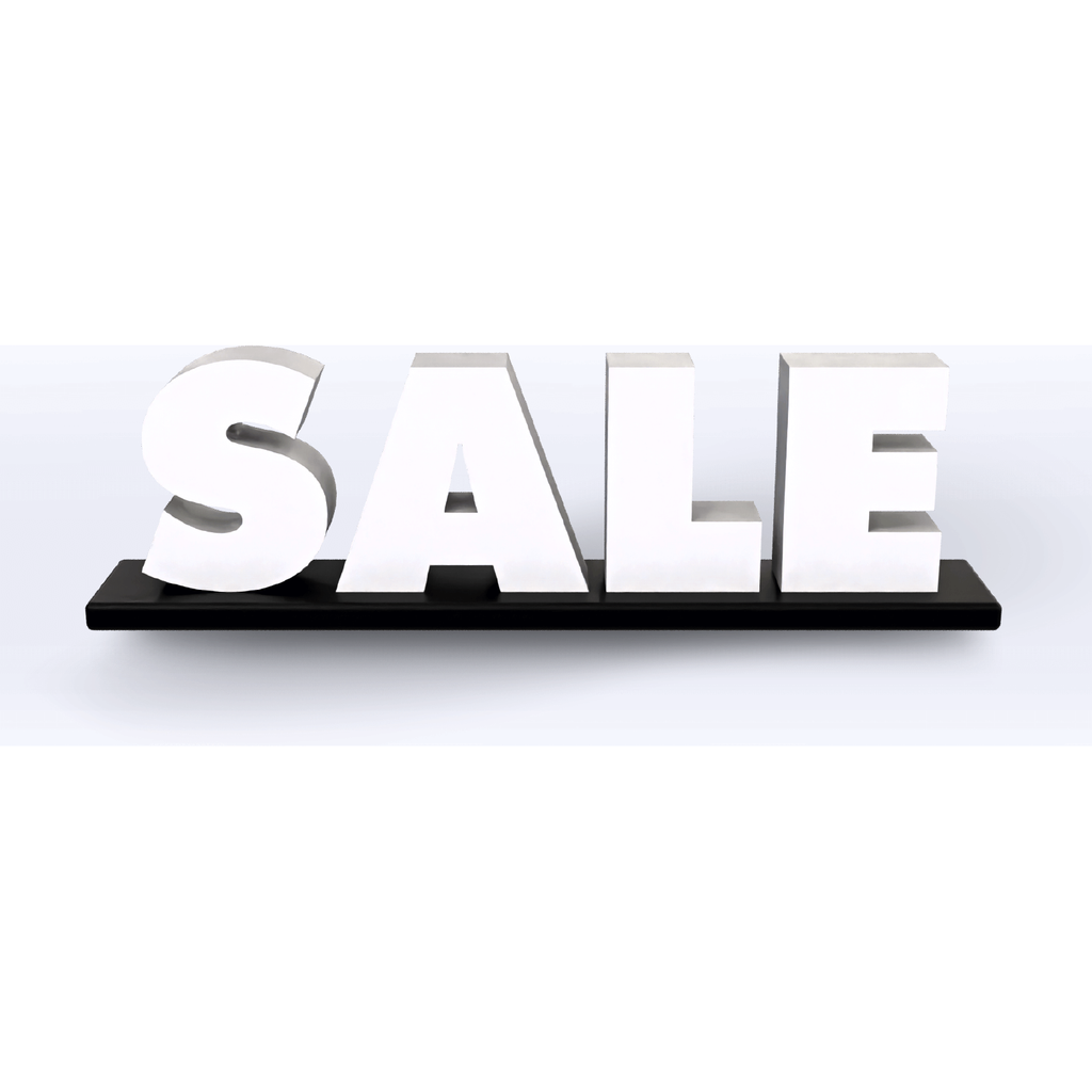 Acrylic Sale Pedestal Sign - SeattleDesignLab