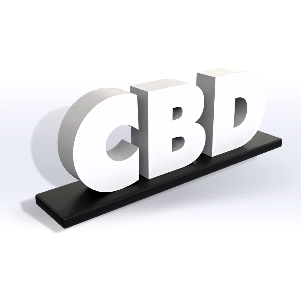 Acrylic CBD Pedestal Sign - SeattleDesignLab