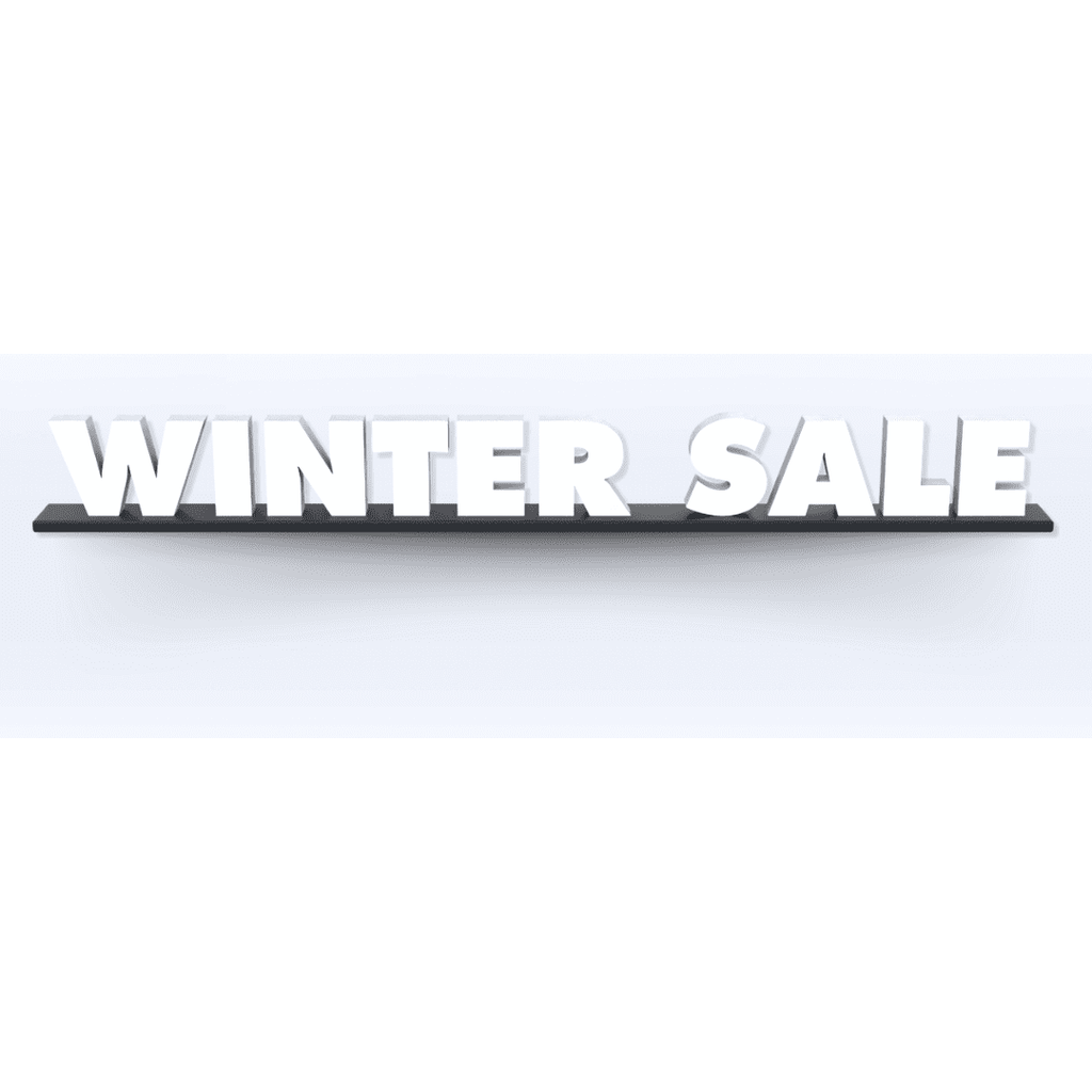SIGN | Acrylic Winter Sale Pedestal Sign - SeattleDesignLab