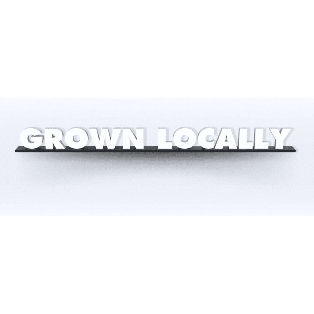 SIGN | Acrylic Grown Locally Pedestal Sign - SeattleDesignLab