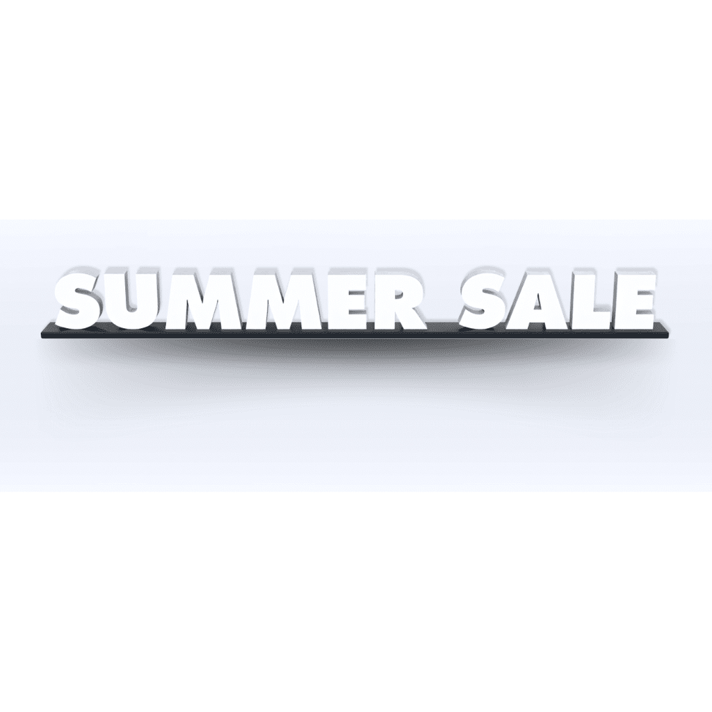 SIGN | Acrylic Summer Sale Pedestal Sign - SeattleDesignLab